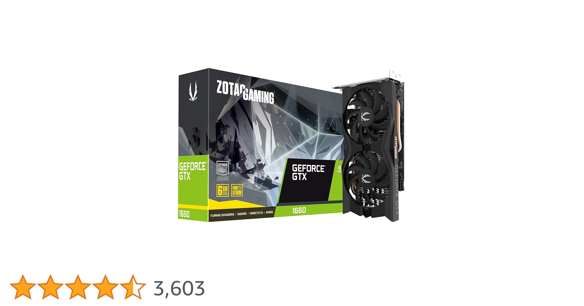 【ちくわ】ZOTAC GeForce GTX 1660 6GB ZOTAC GeForce GTX 1660 6GB GDDR5 192-bit Gaming Graphics