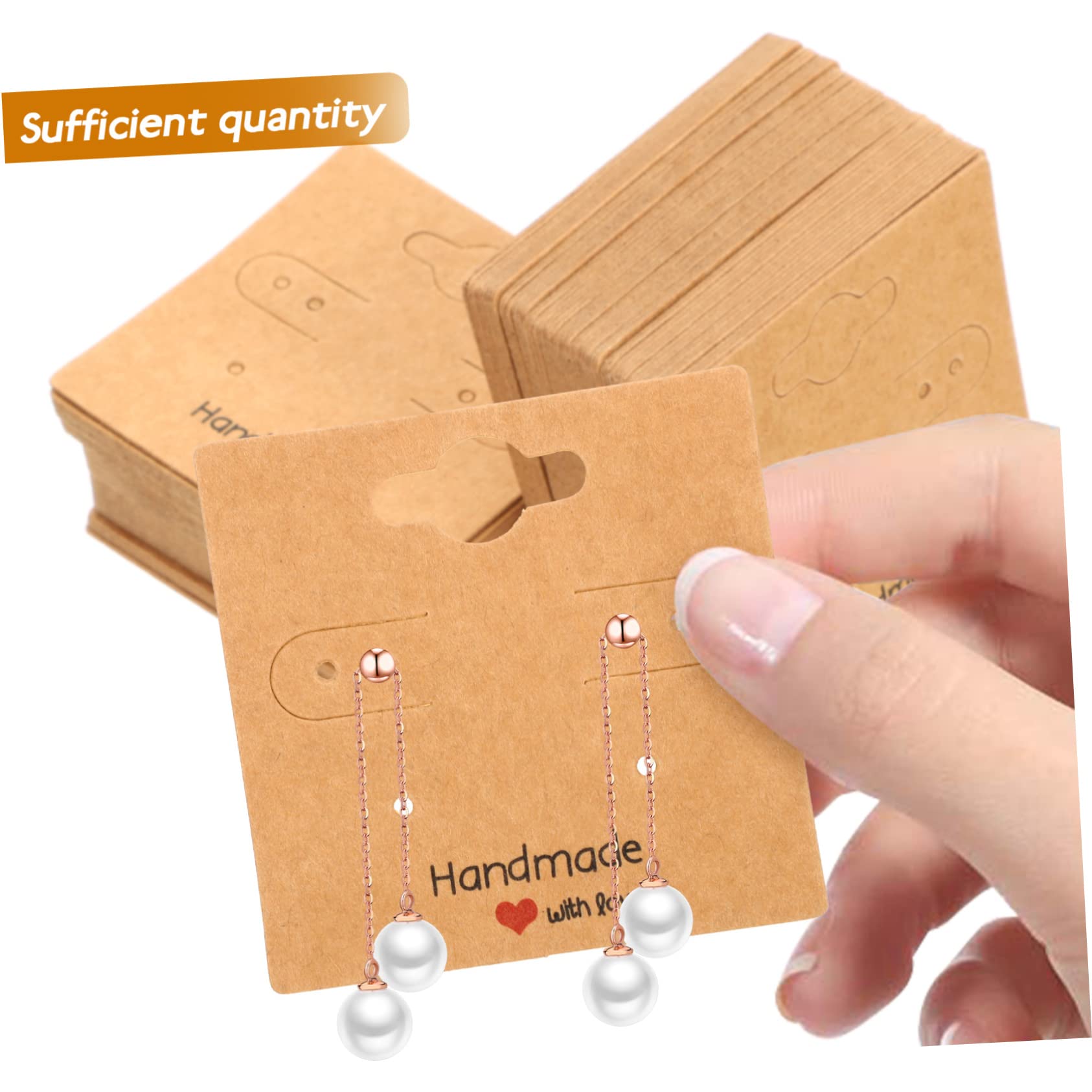 Schede esposive per fermagli per capelli in carta kraft all