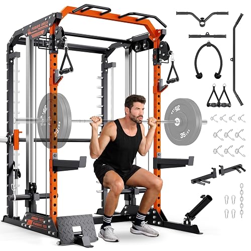 YOLEO Smith Machine amp Squat Rack product photo (Strength Machines) — ScooterReviewPro review