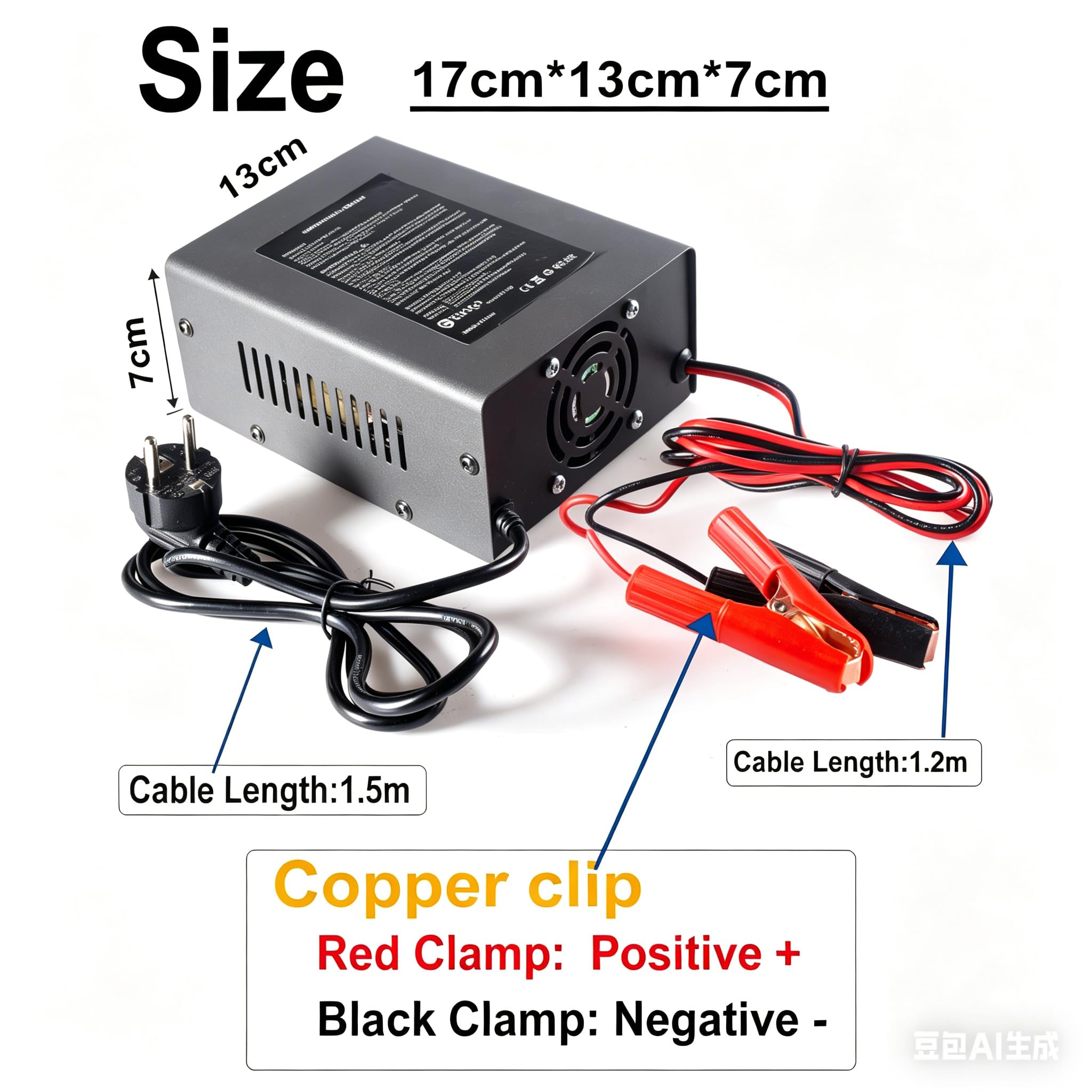 Etrogo Cargador Coche 12V 24V 10A 250W de Pulso Inteligente con Función Automática de Detección Reparación Mantenimiento con Pantalla LCD