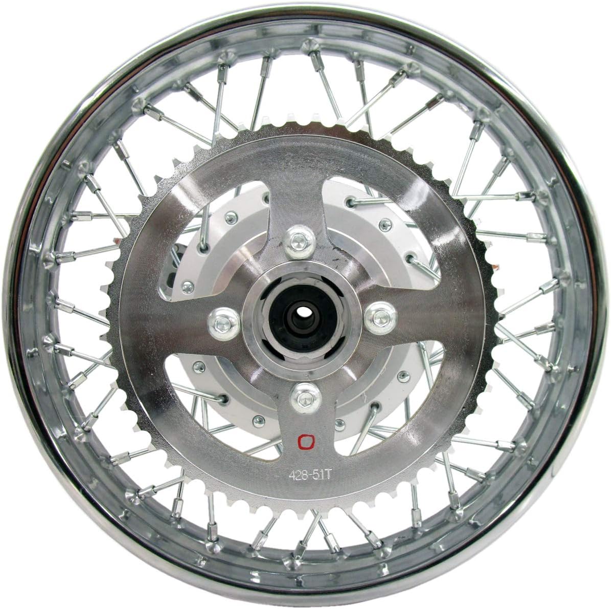 Compatible with Kawasaki 03-06 KLX 125 14" Rear Rim Wheel Oversize Spokes Brakes & Sprocket