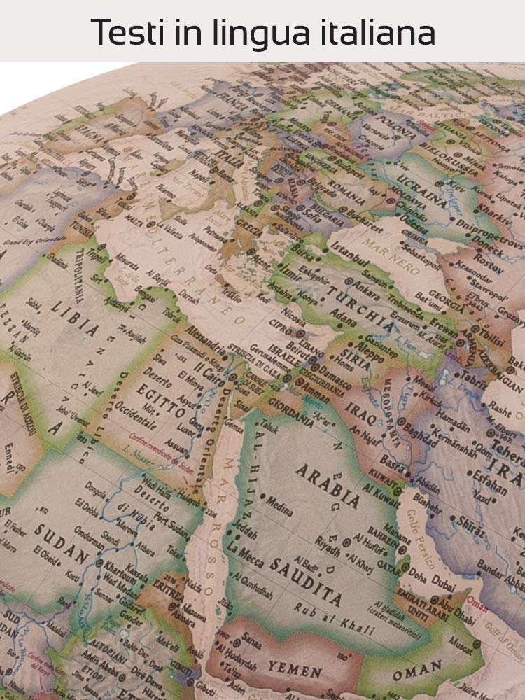 Tecnodidattica Mappamondo National Geographic Carbon Executive, Colore Marrone, 0331C0