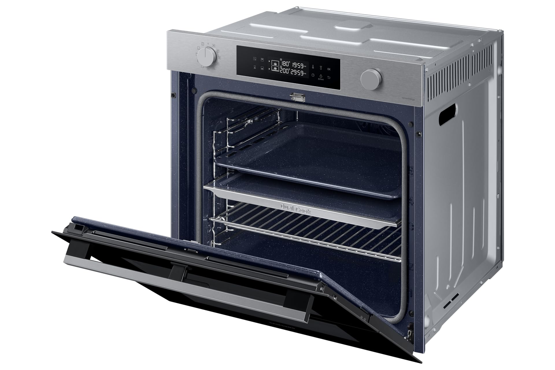 SAMSUNG Four encastrable pyrolyse NV7B45305AS dual cook flex,76 litres, wifi
