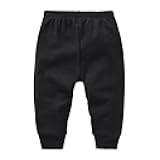 Baby Joggers for Boys Girls Baggy Sweatpants Solid Pull On Elastic Waist School Pants Casual Sport Trousers
