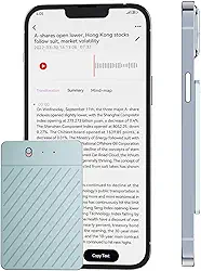 Gravador De Voz Com Ia, Transcrição E Tradução Gratuitas Em Tempo Real, Gravador De Áudio Com Ia, Resumidor Com Tecnologia Chatgpt, 93 Idiomas, 64 Gb De Memória, Controlado Por Aplicativo, Par