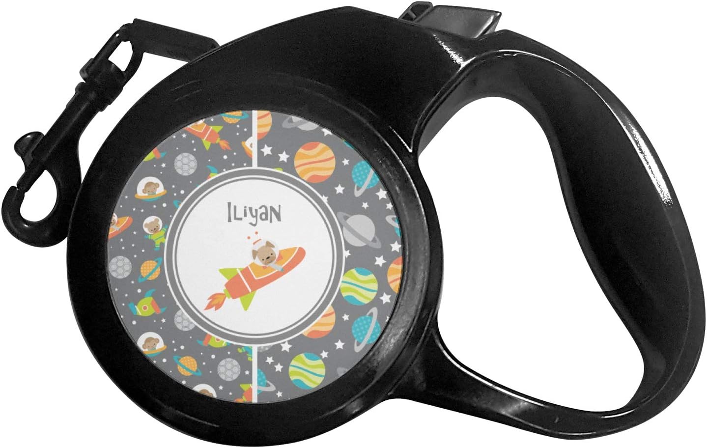 YouCustomizeIt Personalized Space Explorer Retractable Dog Leash - Medium