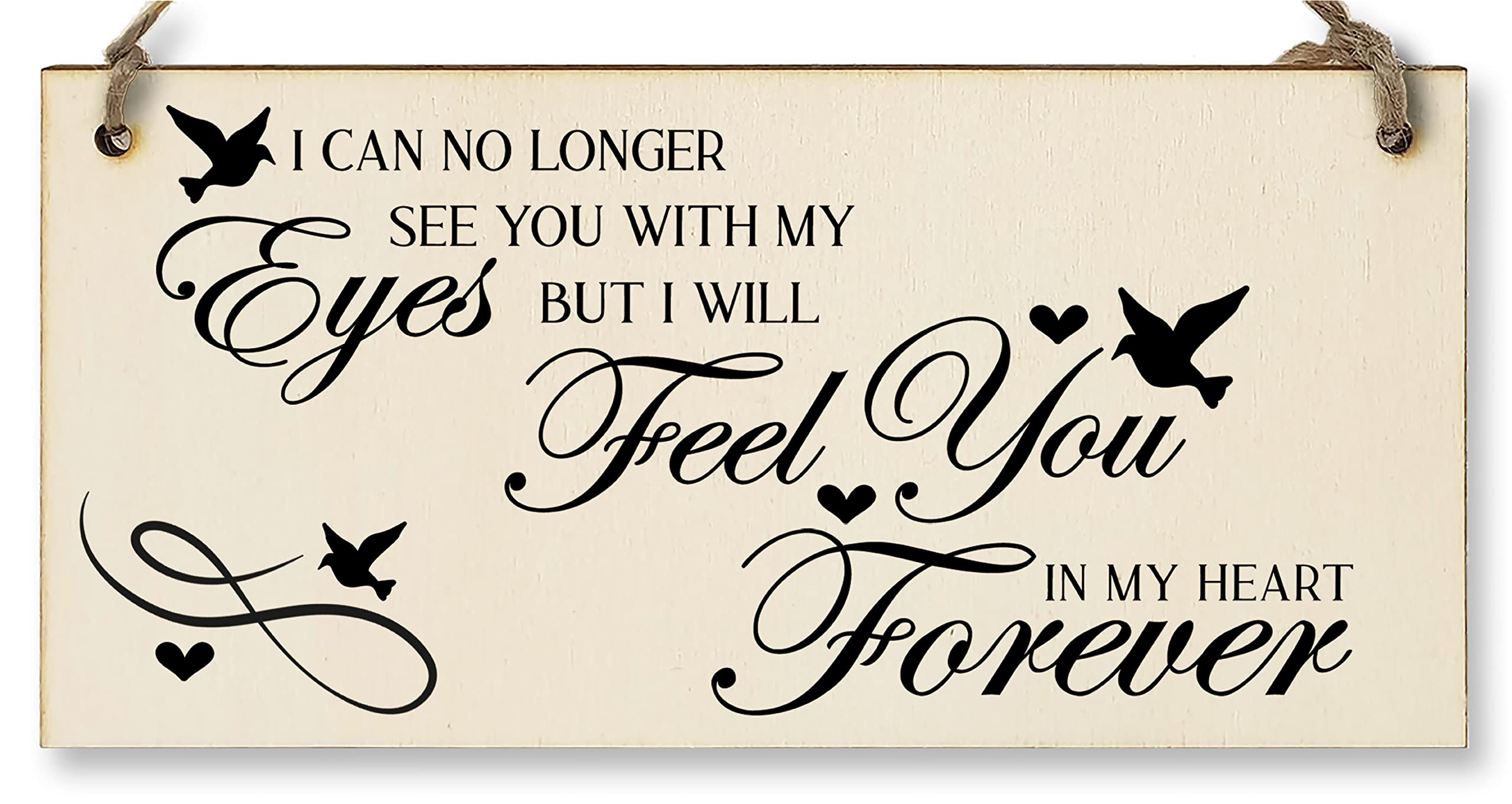 The Plum Penguin Wood No Longer See You Feel You In My Heart Forever Sympathy Memory Handmade En Hanging Wall Plaque Sentimental Gift
