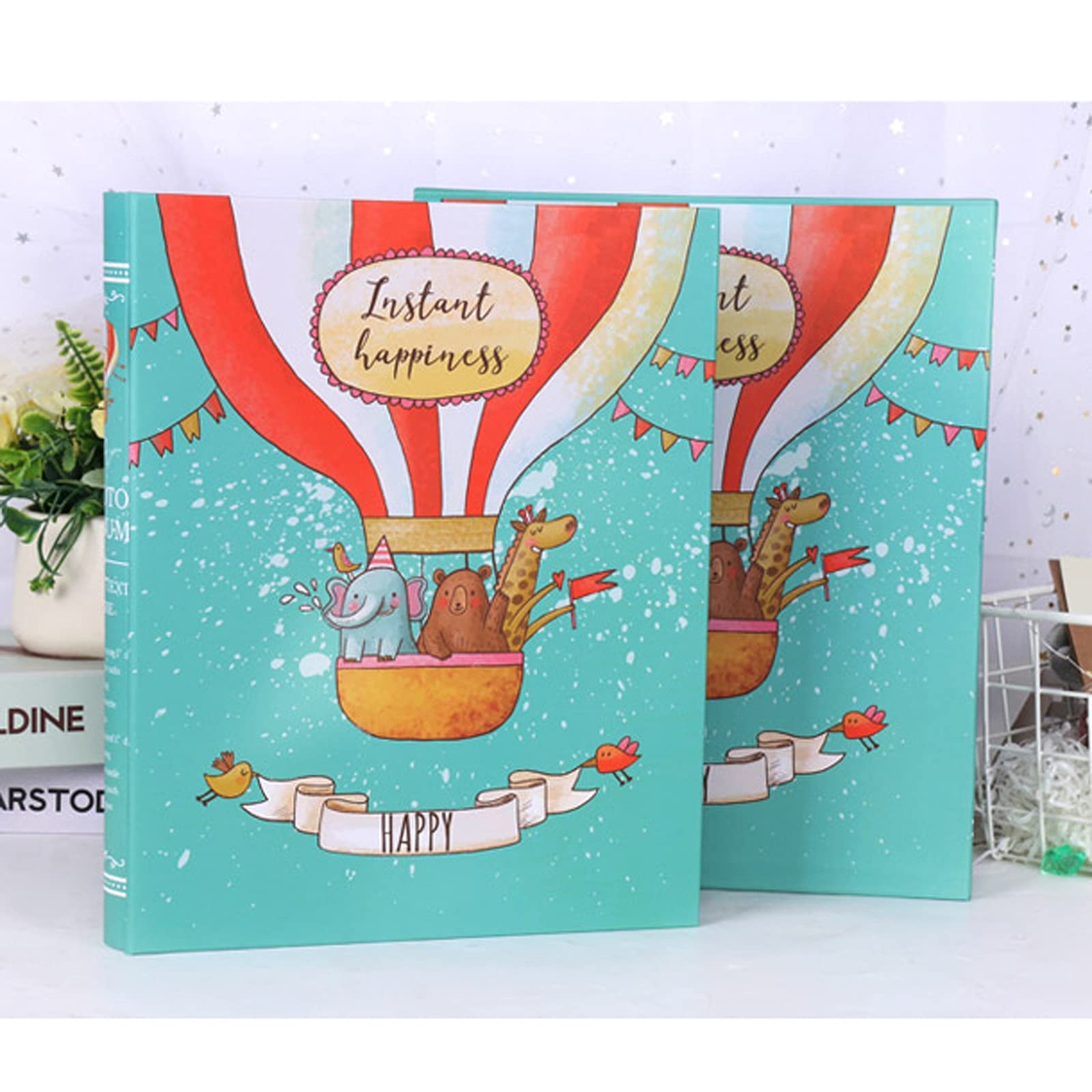 Album Fotografico Album fotografico 7 pollici 200 fogli PP Inserire tasca tasca foglia allentata grande capacità foto libro libro regalo di nozze Valentino giorno presente famiglia album di bambino Al
