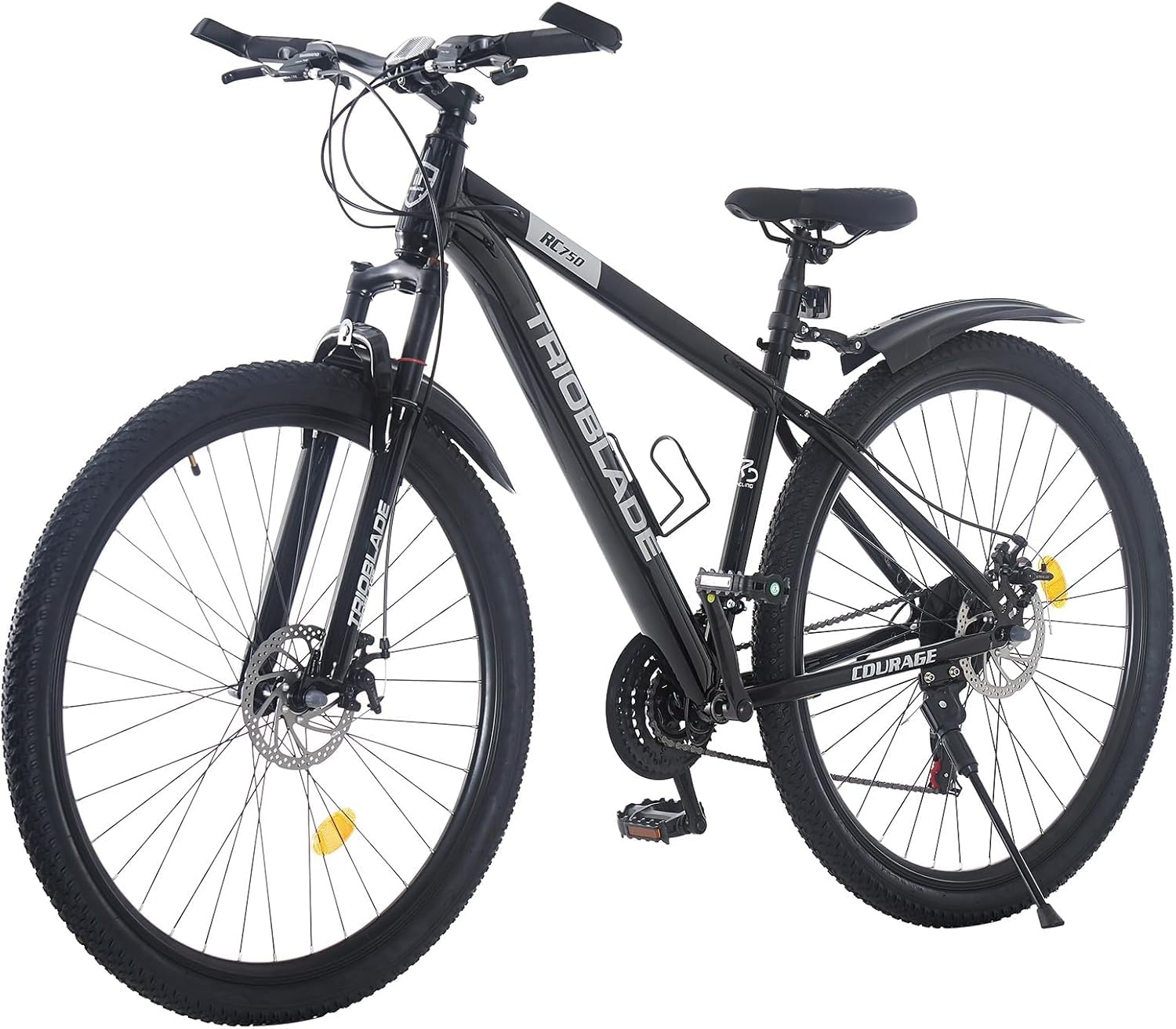 LSLIFE 24/26/27.5/29 Zoll Mountainbike 21 Geschwindigkeiten Fahrrad Leichtgewicht Aluminium Rahmen Fahrrad für Erwachsene Männer Frauen, Verriegelung Federgabel, Doppelscheibenbremse