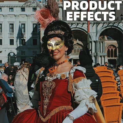 Miniatura 5 de Máscara de mascarada para parejas, máscara de máscaras para hombres, máscara griega romana, máscara veneciana, máscara de mascarada, juego de