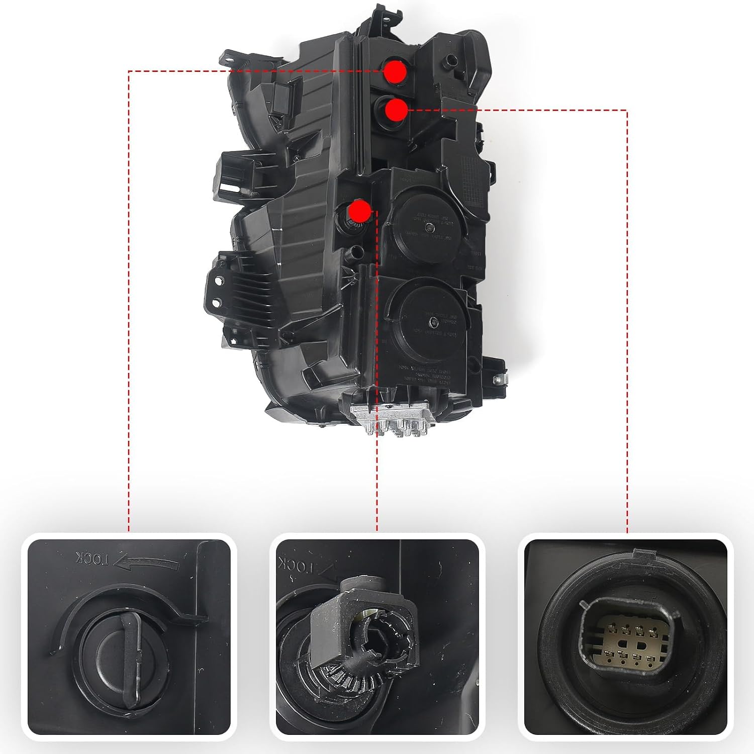 Huray Full LED Headlight for Chevy Silverado 2020 2021 2022 2023 [2500HD 3500HD] [84738619 GM2503505] Head Lamp Factory Style Light (Passenger Side (Right))
