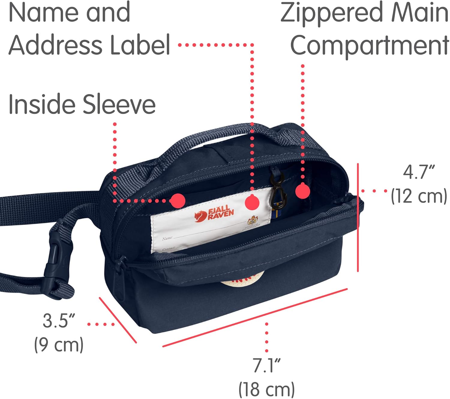 Fjallraven Kanken Hip Pack with Waist Belt for Everyday Use and Travel