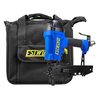 Estwing 10.5-Gauge Pneumatic Fencing Stapler, 1-9/16" Fence Stapler Gun, Includes Belt Hook, Swivel Fitting & Bag