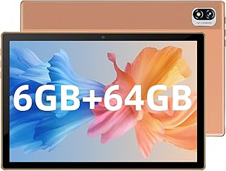 AOYODKG 2023 New Android 11 Tablet, S2 Android Tablet 10 inch, 6+64GB, 256GB Expand, 4 Core CPU, 2.4G/5G WiFi Tablet, 10.1 inch IPS HD Display, Bluetooth 4.3, Dual Camera WiFi Tablet PC (Gold)