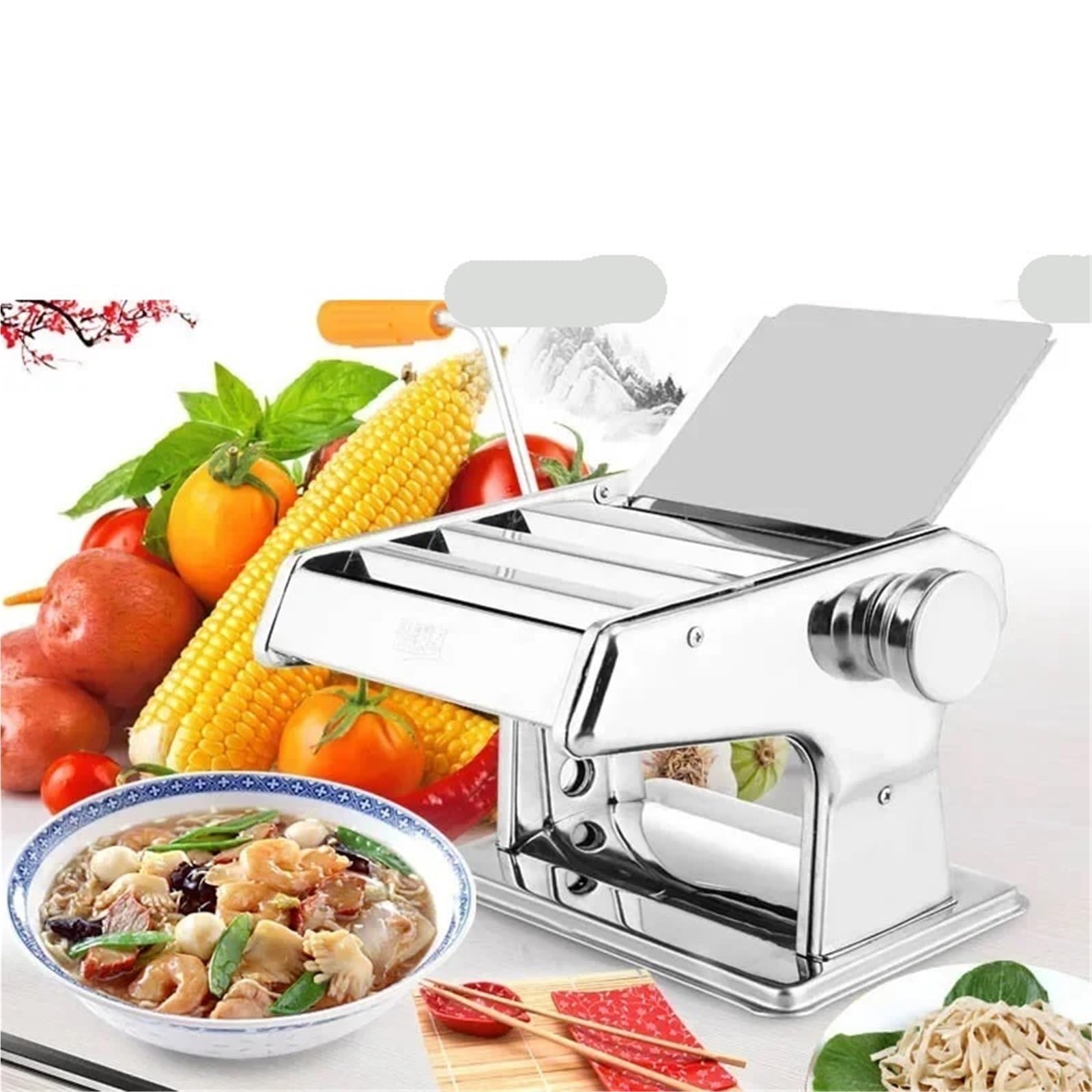 Amasadora manual para pasta Máquina de pasta doméstica pequeña, máquina manual fideos multicinética, herramientas cocina acero inoxidable for el hogar