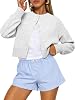 Cárdigan crop para mujer, suéter de otoño, moda 2026 1