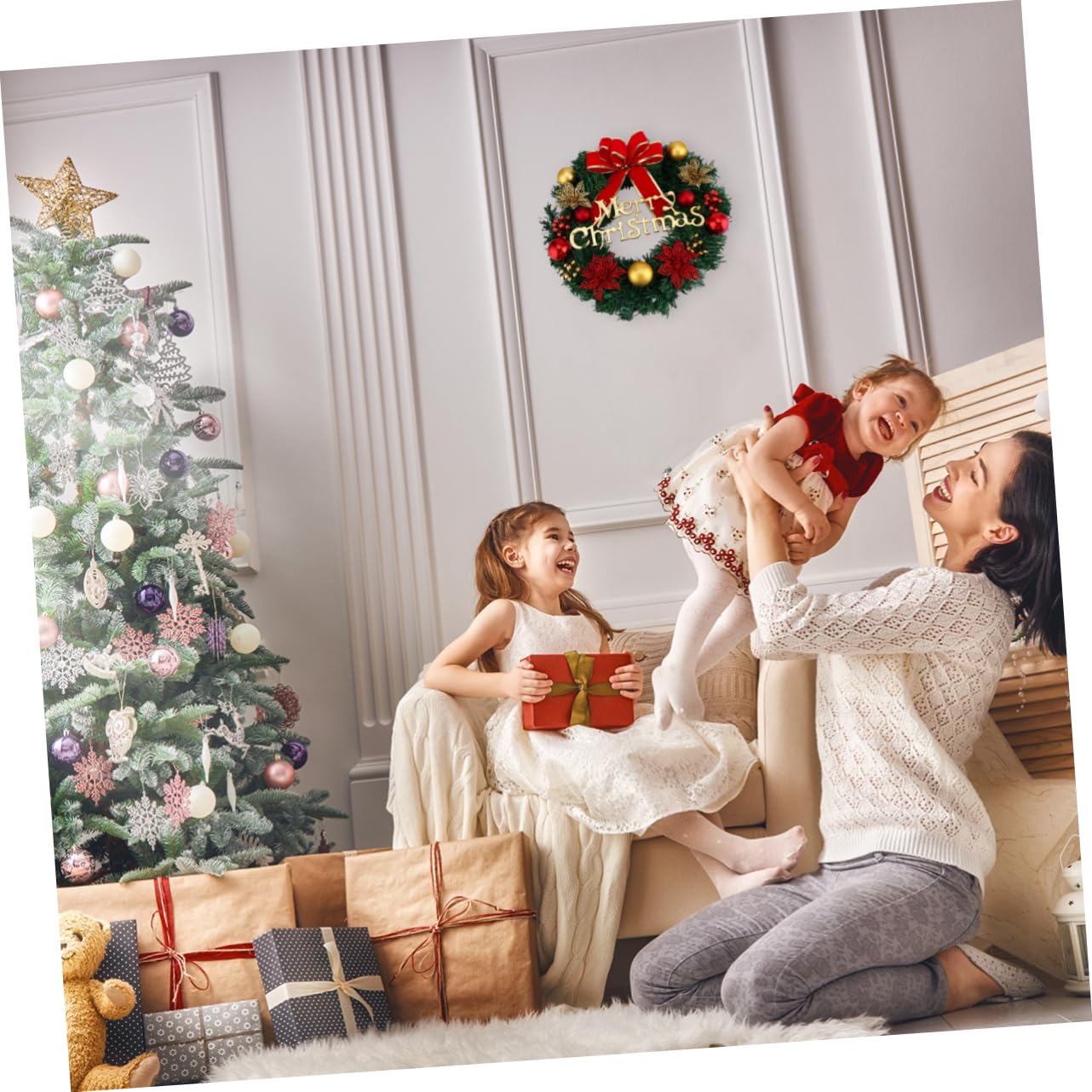Alipis Zapfenkranz Weihnachtskränze Mit Tannenzapfen Und Tannennadeln Für Heimdekoration Weihnachtsgirlande Als Kreative Verzierung Für Türen Und Wände