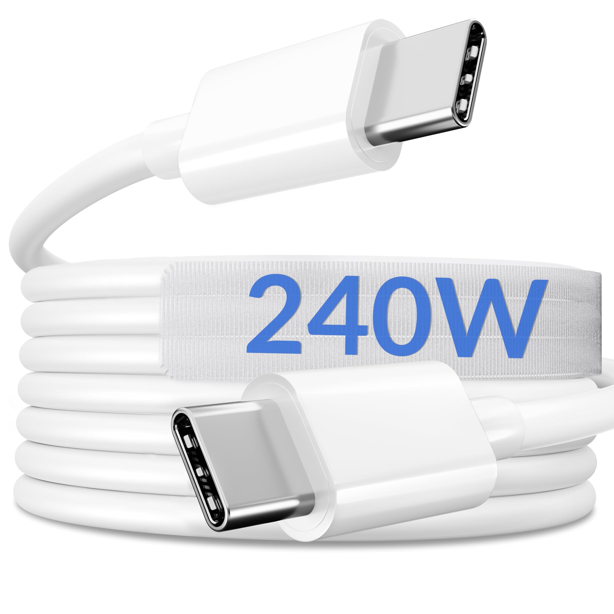 240W Cavo USB C a USB C, [2M] Cavo USB Type-C Ricarica Rapida PD 3.1 Cavo Tipo C Filo Caricatore per iPhone 17 Air/17/16/16e/15 Pro Max Plus, iPad Pro/Air, Samsung S25/S24, MacBook, Laptops