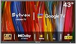 SYLVOX Outdoor TV, 43 inch Smart TV Waterproof Outdoor TVs, 4K Weatherproof Television for Outside, Support Google Assistant, Chromecast, 1000 nit Brightness Partial Sun (Deck Pro 3.0)