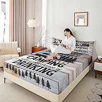 Vista 5 de Sábana bajera ajustable de la Torre Eiffel, juego de ropa de cama de construcción de la ciudad de París, juego de sábanas doradas y negras, sábana