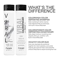 Vista 74 de Celeb Luxury Color Depositing Conditioner - Color Refresher with Bondfix Bond Rebuilder, Viral and Gem Lites, Pairs with Colorwash