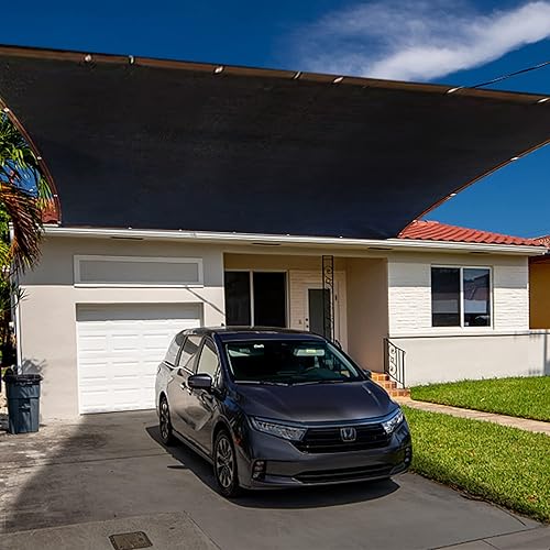 Miniatura 170 de winemana - Toldo para sombra del 90%, cubierta de sombra para perrera, resistente y duradera, lona de malla con ojales, para patio, plantas
