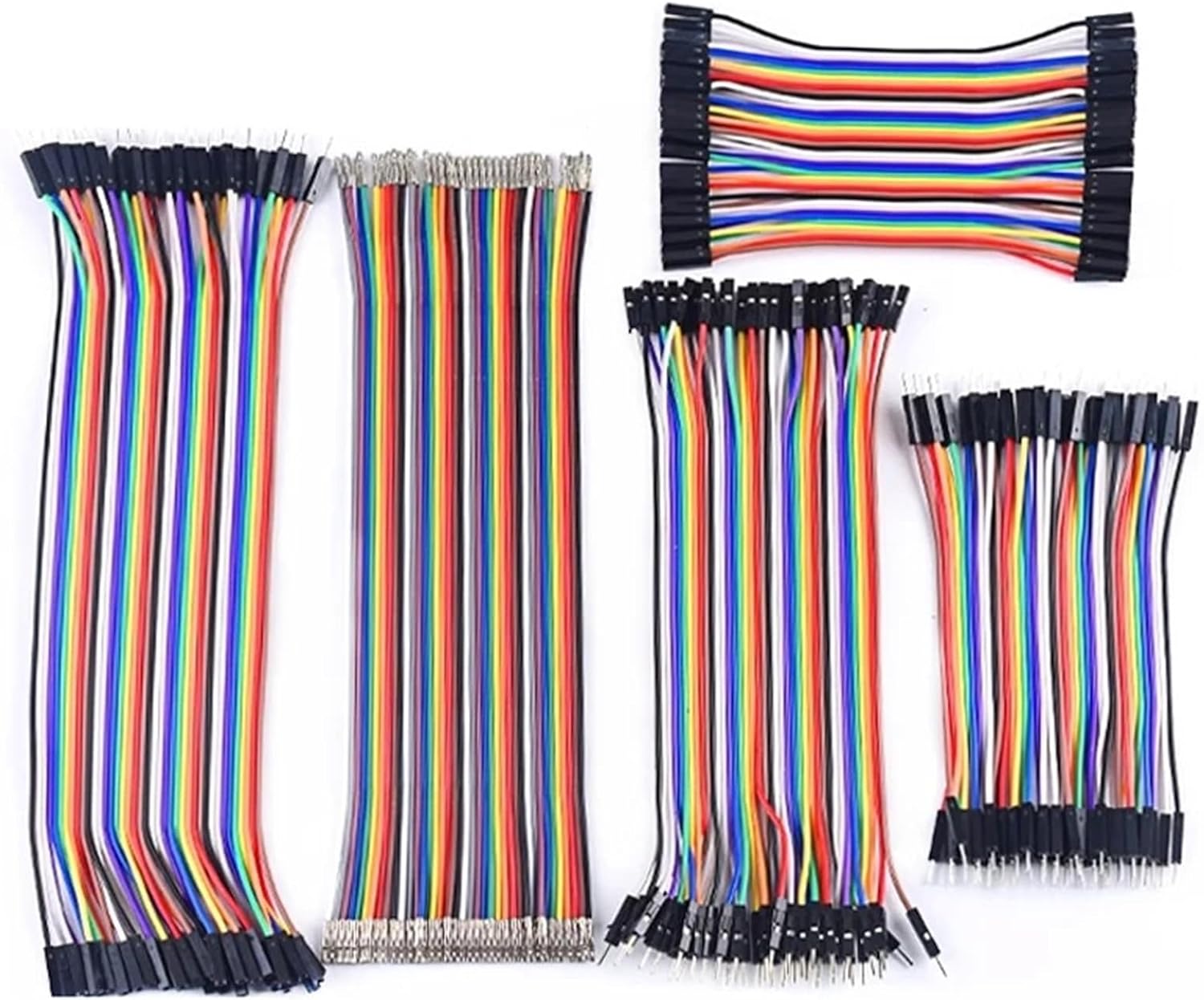 40PIN 10CM 20CM 30CM Line Male to Male + Female to Male and Female to Female Jumper Wire Cable(M to Fe,20cm)