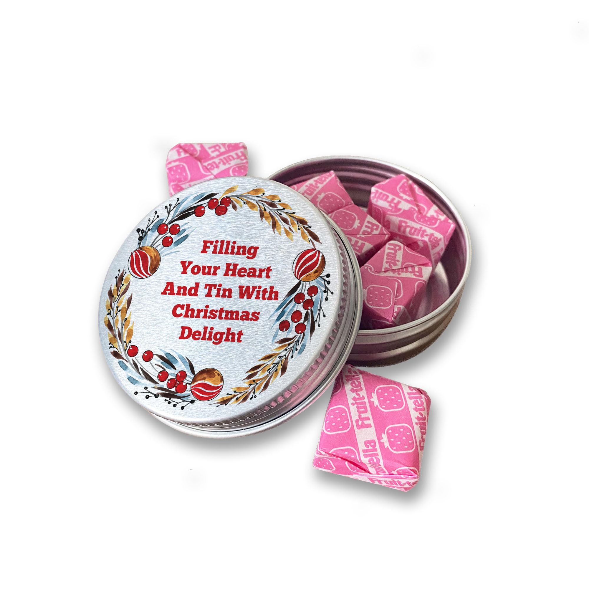 RED OCEAN Christmas Sweet Favour Tin Stocking Filler Gift For Son Daughter Brother Sister, Secret Santa Gift For Friends Colleagues Neighbours