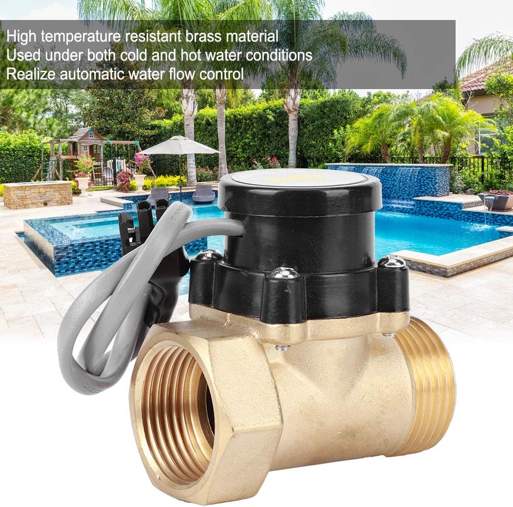 Respicefinem Water Pumpflow Sensor Brass Electronic Pressure Automatic Control Switch G1 Inch HT30 1-1 110V for Home Garden Use Liquid Pressure System