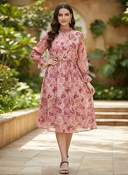 Buy Neo Clothing Women's Blush Pink Midi Dress  Trendy Casual, Stylish  Western Dress for Day, Evening, and Special Occasions (in, Alpha, S,  Regular) at Amazon.in