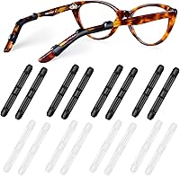 Vista 8 de Fundas de Agarre para Orejas de Gafas 8 Pares Mejoradas Antideslizantes de Silicona Fundas de Puntas de Patillas de Gafas Retenedor Ganchos