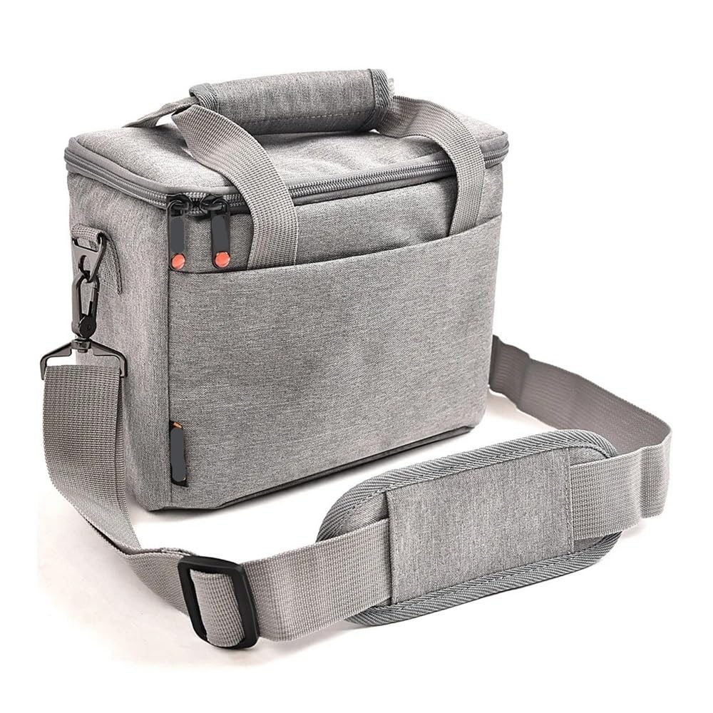 Borsa for fotocamera a tracolla alla moda Custodia for impermeabile Borse for foto adatte for Nikon for Canon for e obiettivo DSLR Sony(Light Grey)