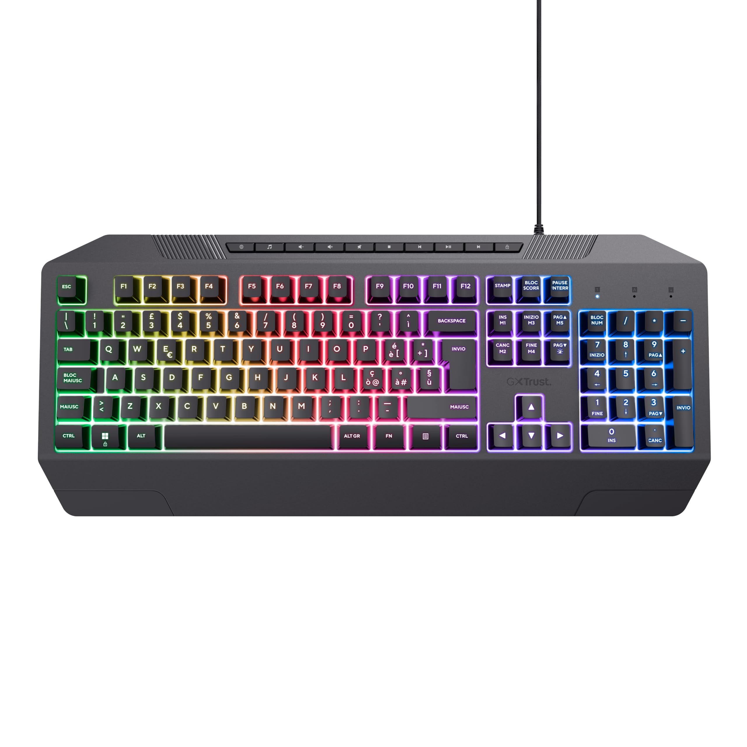 Trust Gaming GXT 791 3-w-1 zestaw gamingowy włoski układ QWERTY