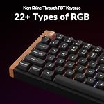 Keychron K4 HE 96% Wireless Magnetic Linear Switch Gaming Keyboard - Rapid Trigger, Adjustable Actuation, RGB Backlit, Tri-Mode (Bluetooth 5.2/2.4GHz/USB-C) Mac & Windows - PBT Keycaps & Wood-Aluminum