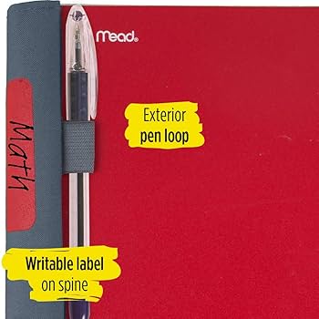 Amazon.com: Five Star Advance 螺旋筆記本,5 個主題,大學統治紙,200