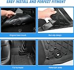 Nilight TPE Tapis de sol pour Toyota Corolla Sedan 2014 2015 2016 2017 2018 2019,Linges de sol de poids lourds tout temps sur mesure