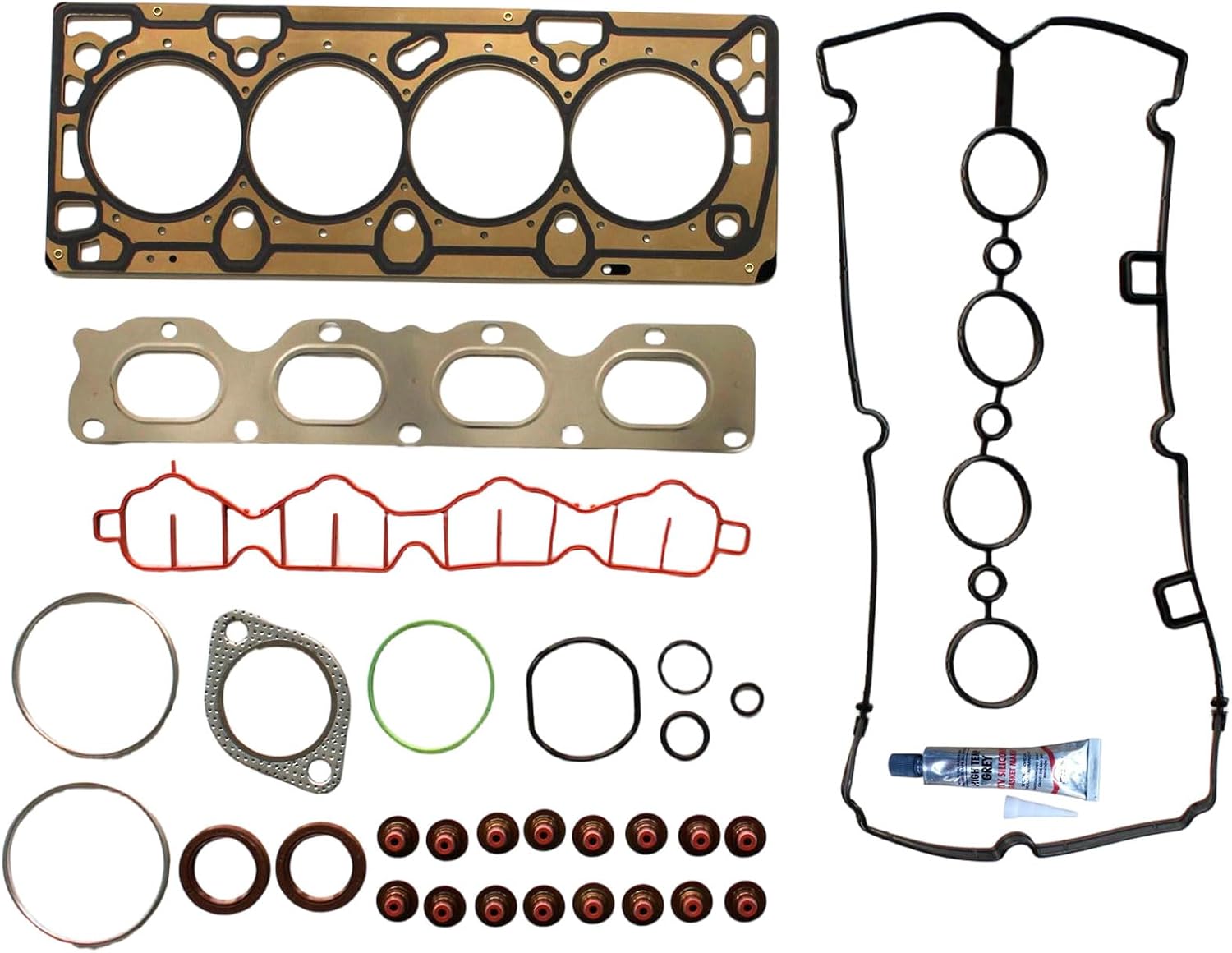 Engine Head Gasket Set Compatible with 2009-2011 for Chevrolet Aveo 1.6L;2009-2011 for Chevrolet Aveo5 1.6L;2009-2010 for Pontiac G3 1.6L, OE# HS26516PT, 556347