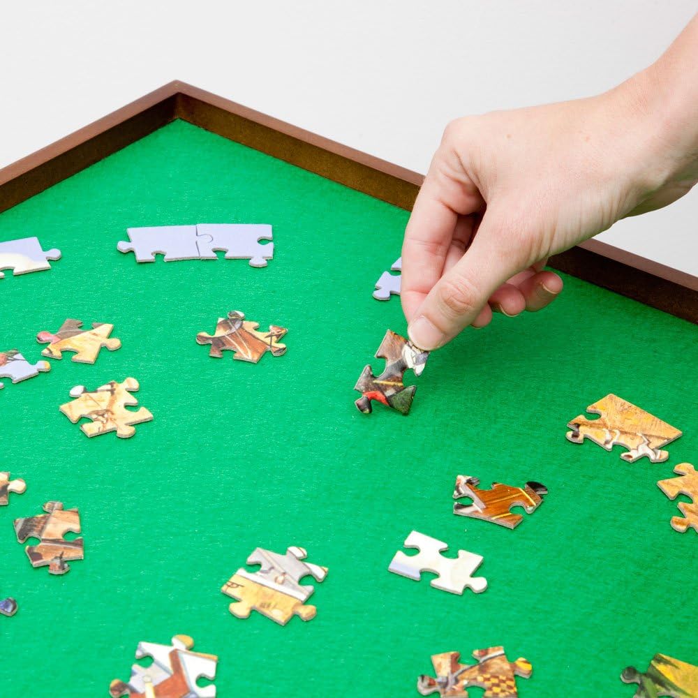 Bits and Pieces - Foldaway Jigsaw Puzzle Table - Set Up Puzzle Fun Anywhere - Folds Flat for Easy Storage When Not in Use - Puzzle Accessories