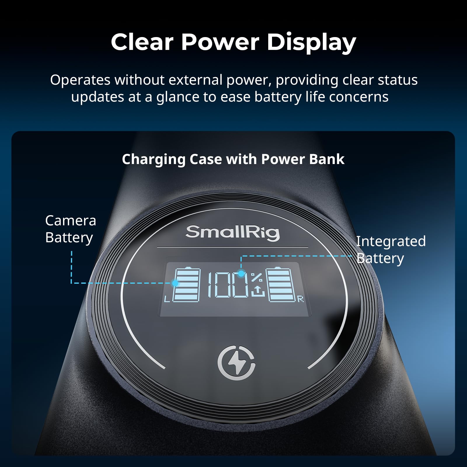 SMALLRIG LP-E6P Powerbank für Canon-Kameras, integrierte 13600-mAh-LG-Zellen, 36-W-Doppelladefunktion, HD-Display, für Canon EOS R6 Mark III/II, R5 Mark II, C50, R5, R6, R7, 5D Mark II - 5108