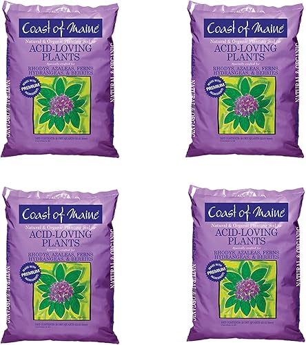 Miniatura 1 de Coast of Maine Mezcla de tierra orgánica para macetas de abono natural para plantas, arbustos y flores amantes de los ácidos, bolsa de 20 cuartos de