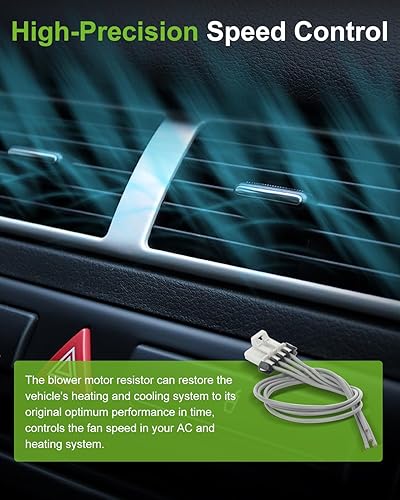 Miniatura 1131 de SCITOO Resistencia de motor de ventilador HVAC para 2008-2013 para Chrysler 300/2008-2016 para Town & Country/2008-2010 para Dodge Charger/2008-2018