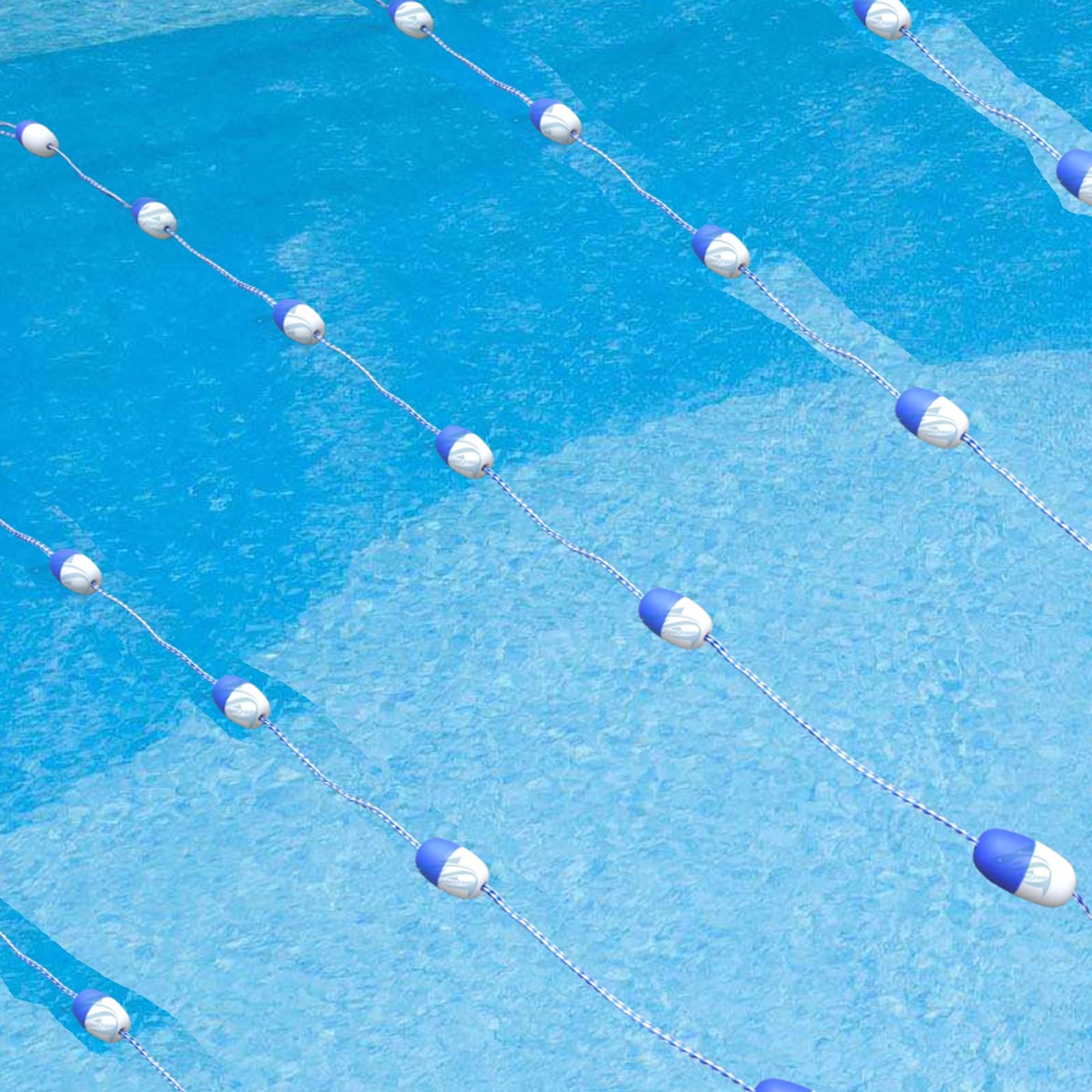 Ligne de séparation de piscine durable avec bouée de marquage pour sécurité accrue