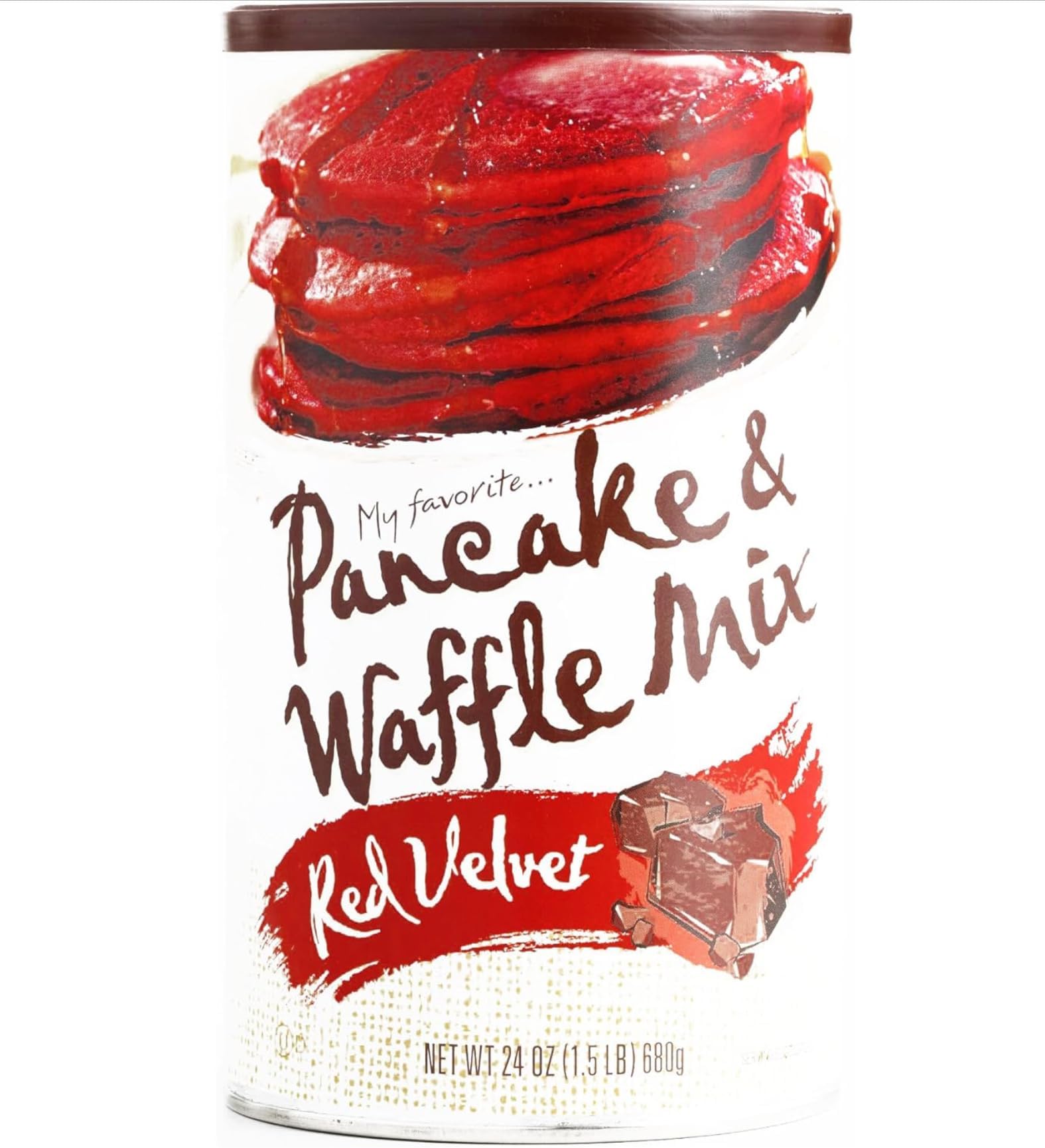 My Favorite Red Velvet Pancake Mix 24 oz each (1 Item Per Order, not per case)