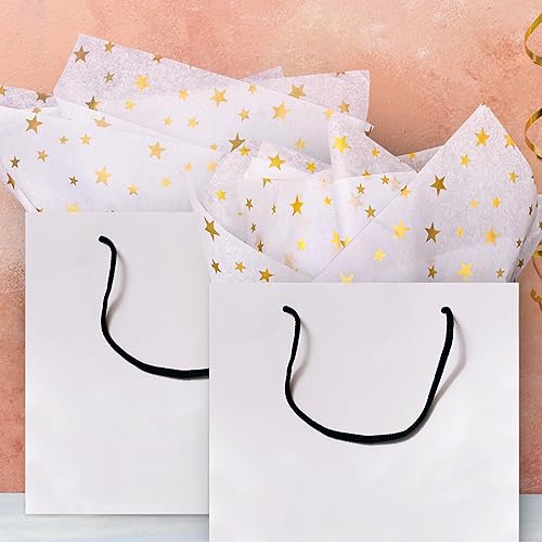 Miniatura 4 de MR FIVE Papel de seda de estrella a granel, 20 x 28 pulgadas, papel de seda de estrella para bolsas de regalo, papel de seda de estrella para