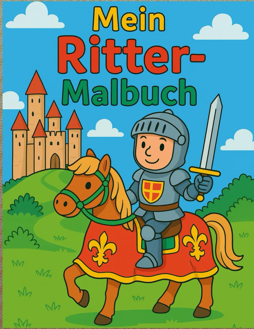 Mein Ritter-Malbuch: Für kleine Helden ab 3 Jahren