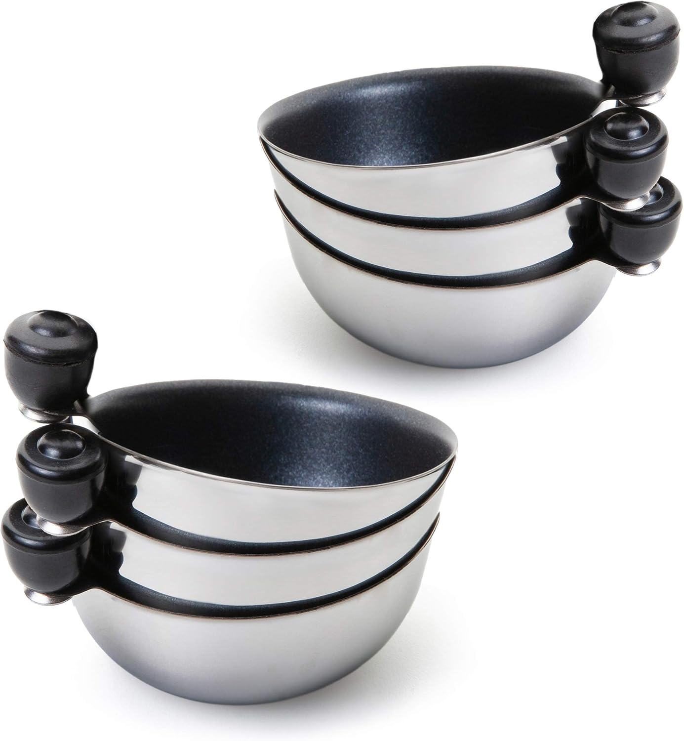 Eggssentials Egg Poacher Replacement Spare Stainless Steel Anti-Stick PFOA Free Individual Removable Poaching Cups (4)