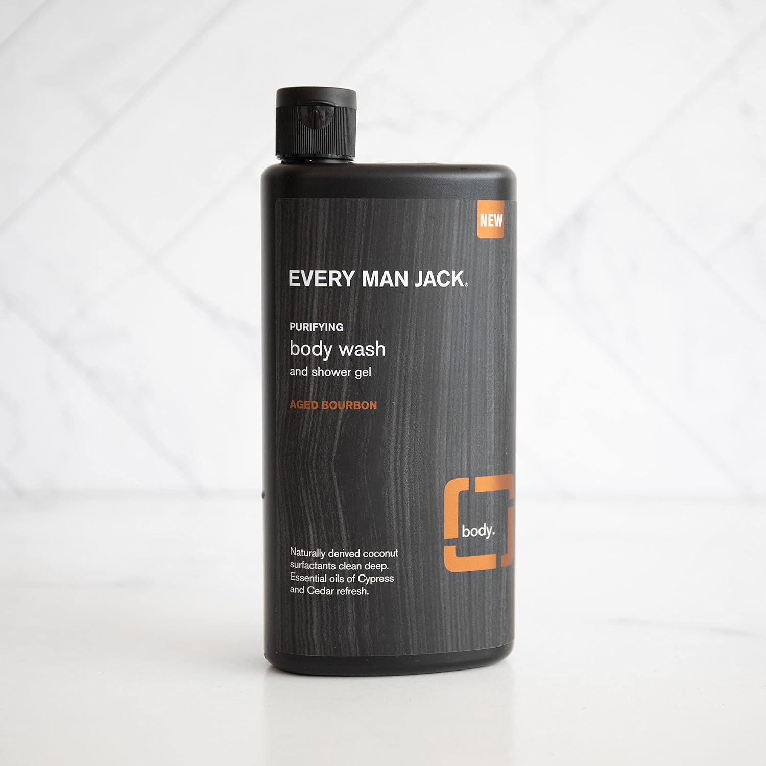 Every Man Jack Mens Aged Bourbon Body Wash for All Skin Types - Cleanse, Hydrate, and Soothe Your Skin with Naturally Derived Shea Butter and Coconut Oil - Twin Pack