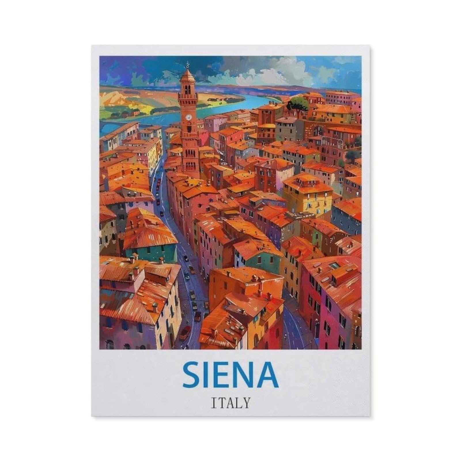 BEAYODKP 5D DIY Diamond Painting，Siena Italy（30 x 40 cm）