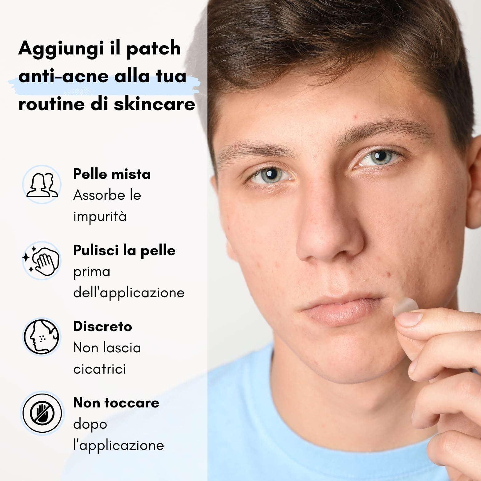 Patch Brufoli – patch Idrocolloide Pimple Patches, Cerotti Brufoli Viso, Anti Acne, 2 Taglie, Vegano, Cruelty Free, aiuta a migliorare la cicatrizzazione cerotti anti-acne - 36 Pezzi