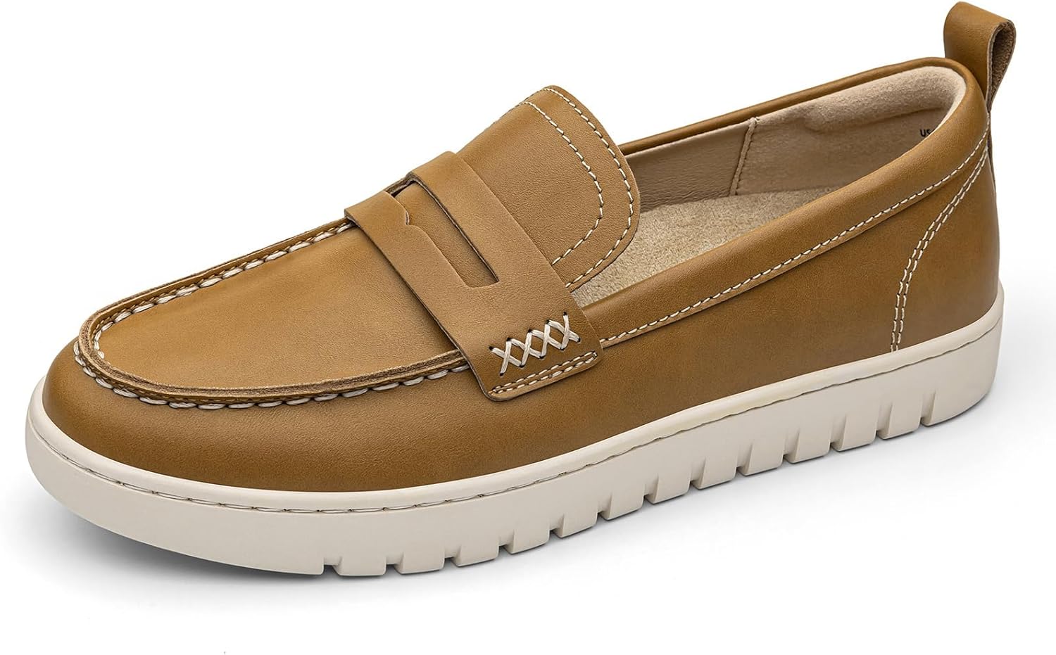 KORDAL Women's Comfortable Classic Penny Loafers Leather Sneakers Casual Slip On Dress Shoes Office Work Everyday Walking Flats Driving Shoes for Women - Image 3